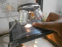  Visual inspection of needle